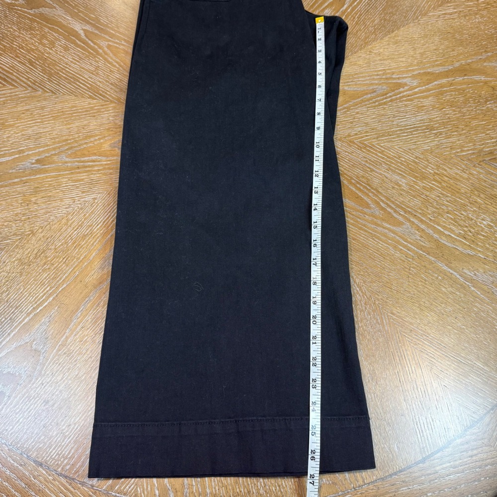 Pilcro Wide Leg Cropped Pants‎ Black Size 32 - Picture 9 of 10